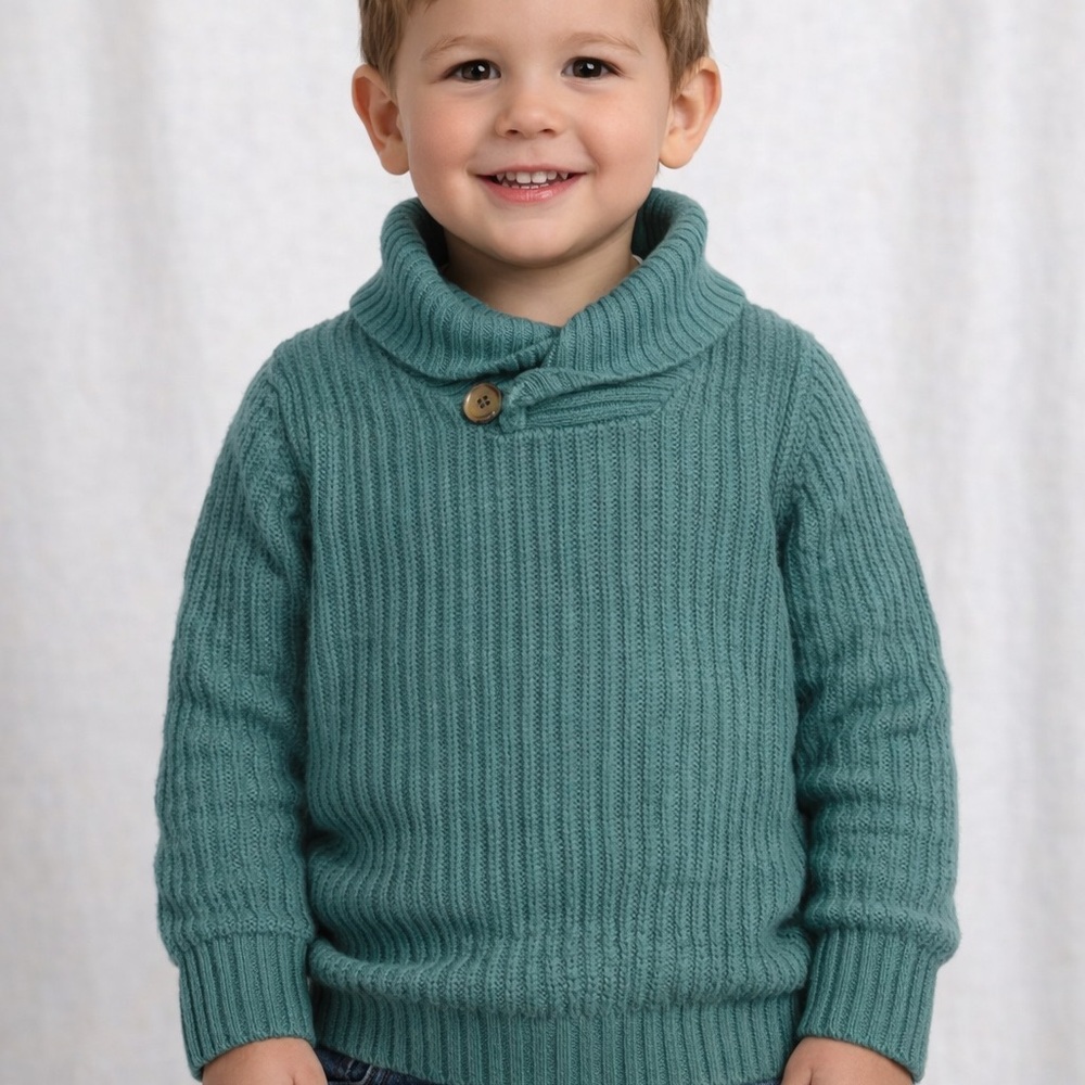 GAP Children’s Cowl Neck Sweater in Teal, plus other shirts